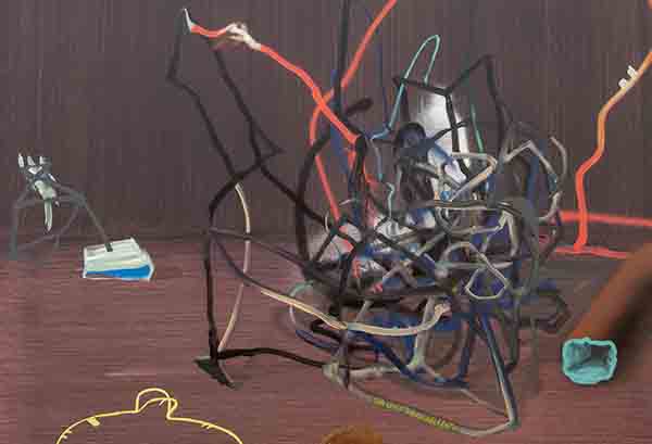 Laurian Popa, Brown room, 2019